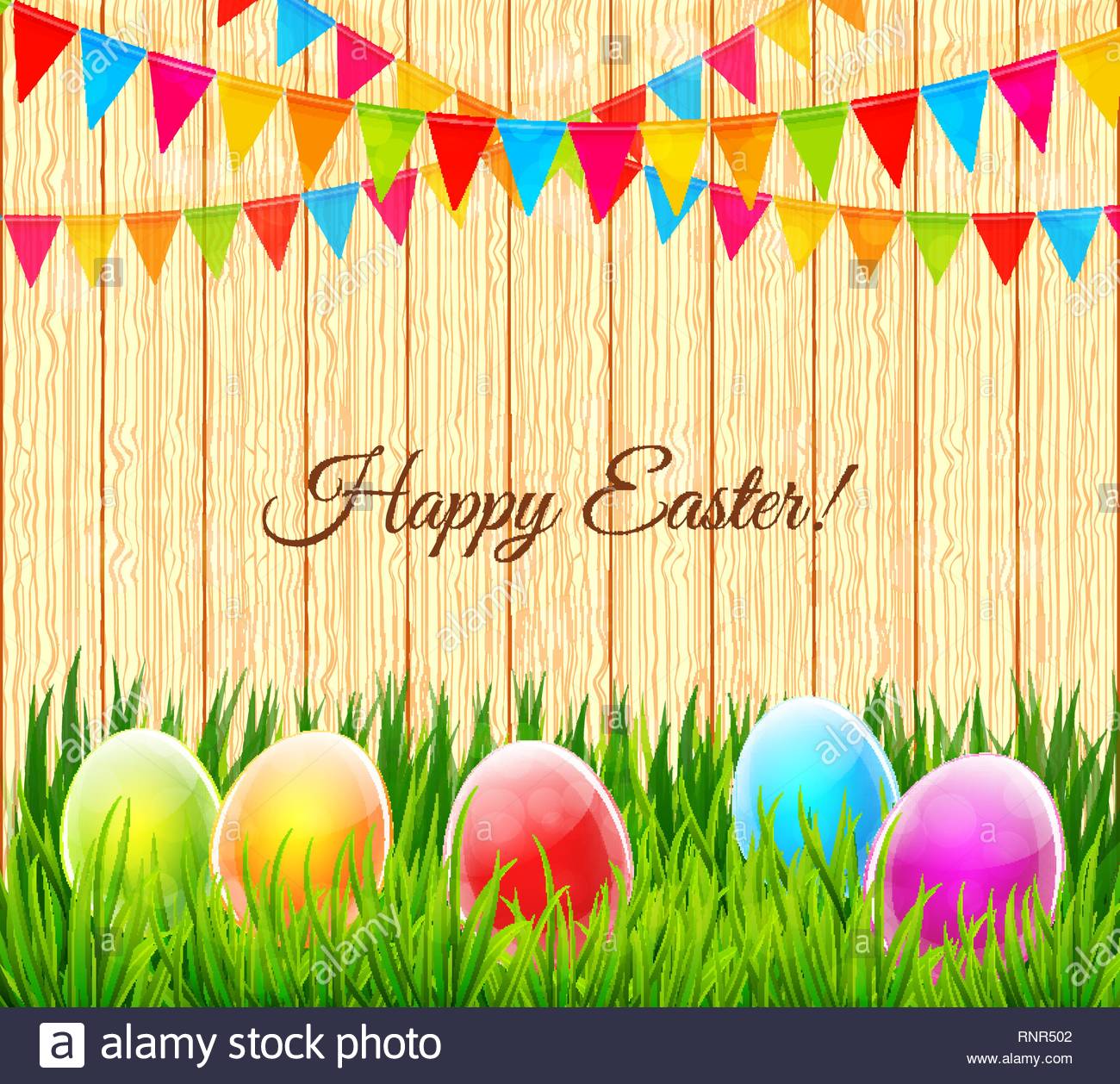 Happy Easter background vector Stock Vector Art Illustration
