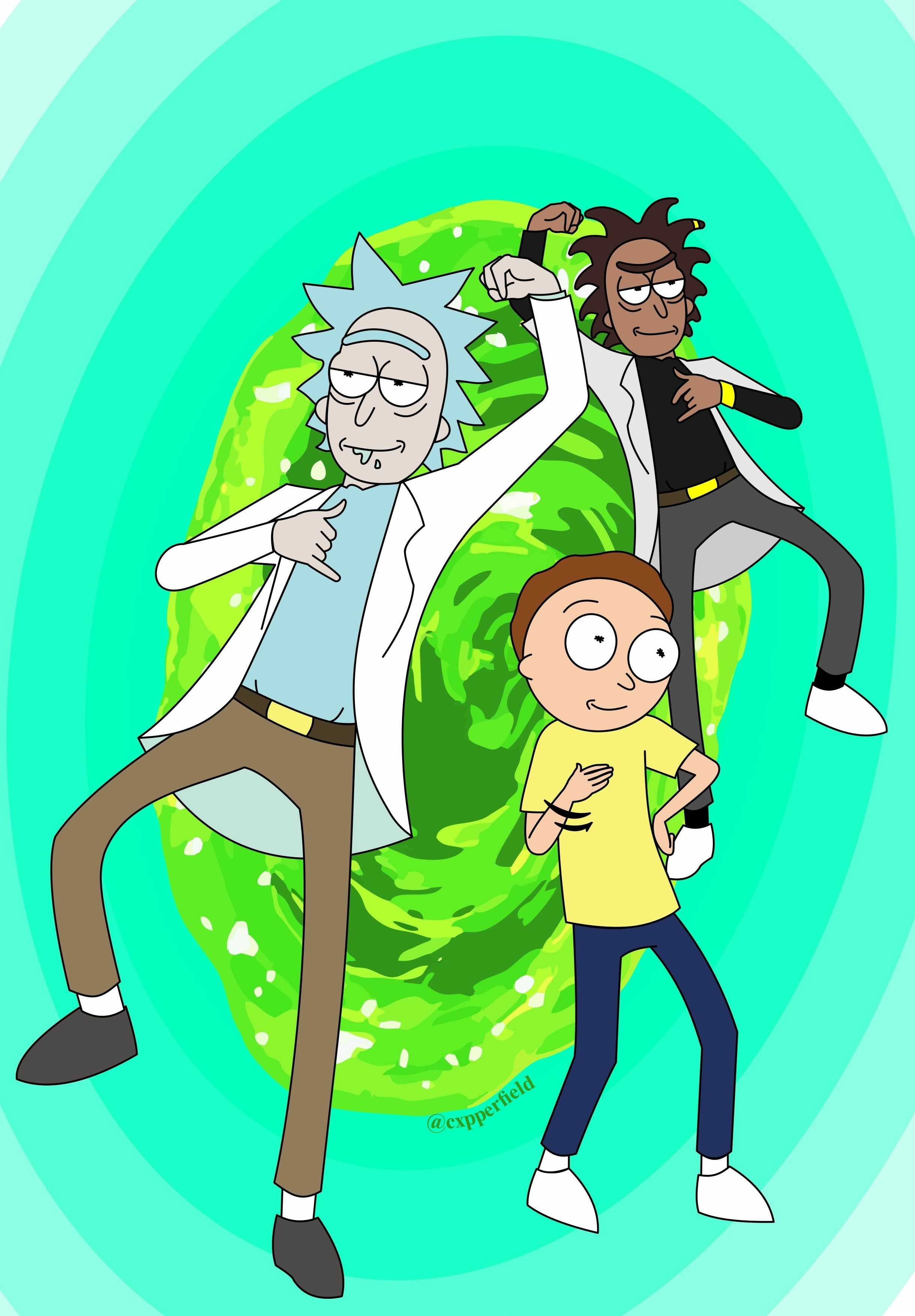 Tablet Rick And Morty Wallpaper
