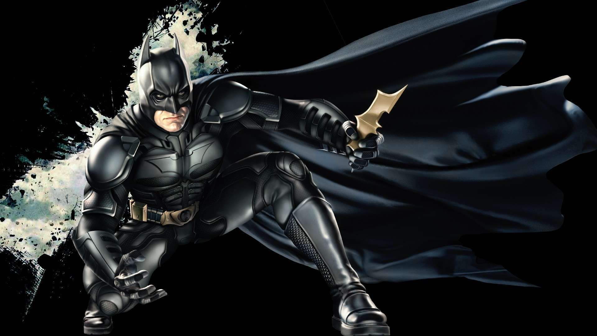 Wallpaper Batman Bruce Wayne Dark Knight Desktop 1080p