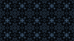 Blue Kaleidoscopic Pattern With Water Stream Effect Moving Background