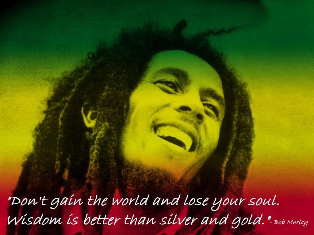 Bob Marley Life Quote Wallpaper Screen
