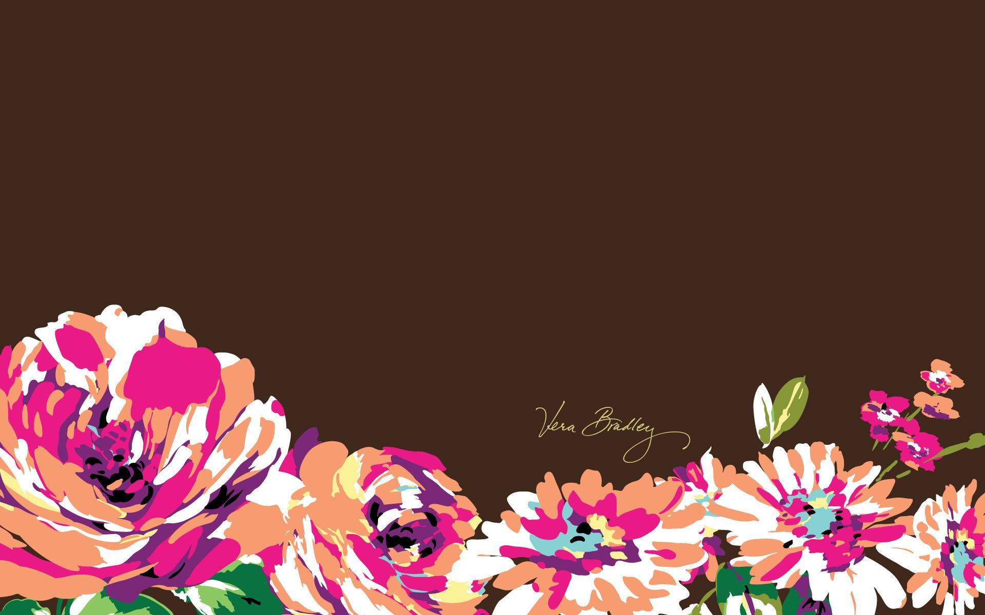English Rose Vera Bradley Wallpaper Pattern