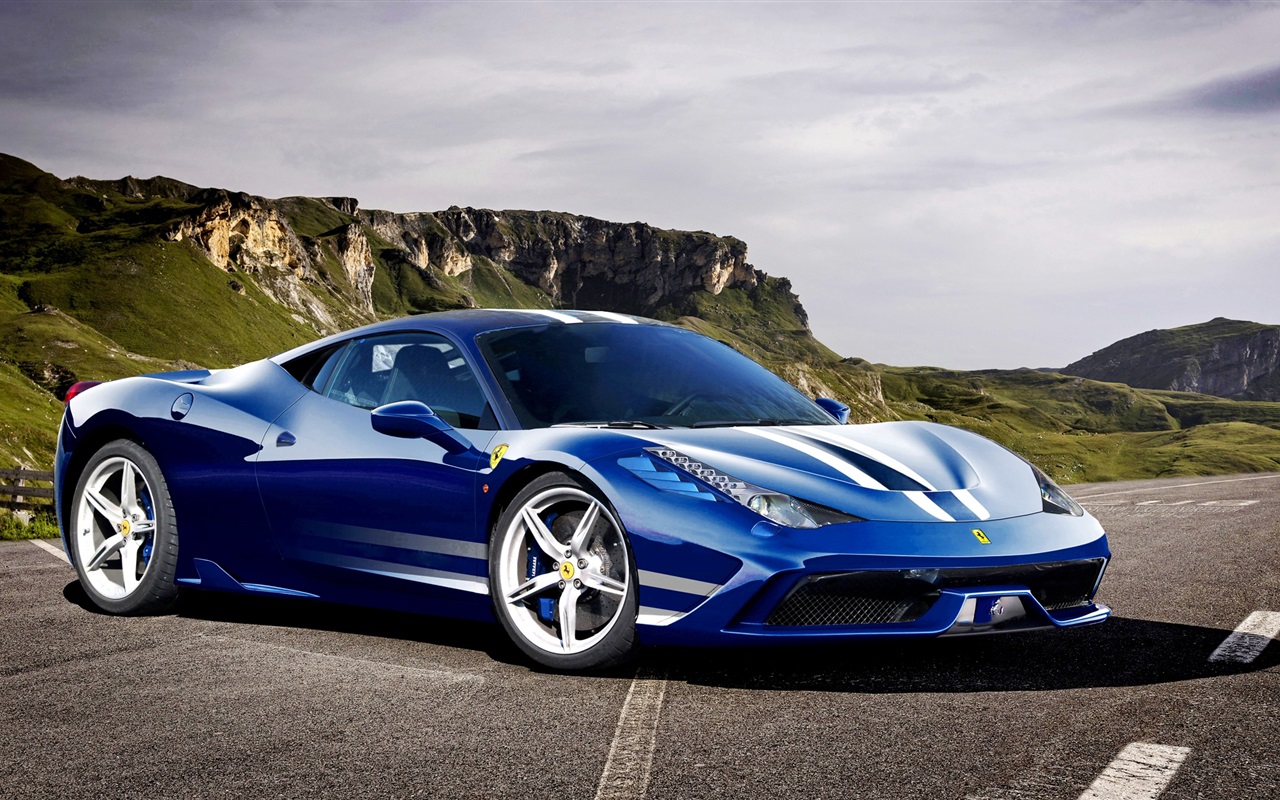 Ferrari 458 Italia Speciale azul Wallpapers gratis   Imagenes 1280x800