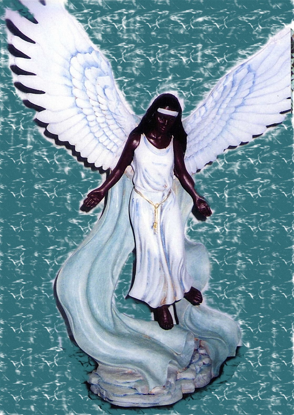 Kb Jpeg African American Angels Angel Figurines With Heart