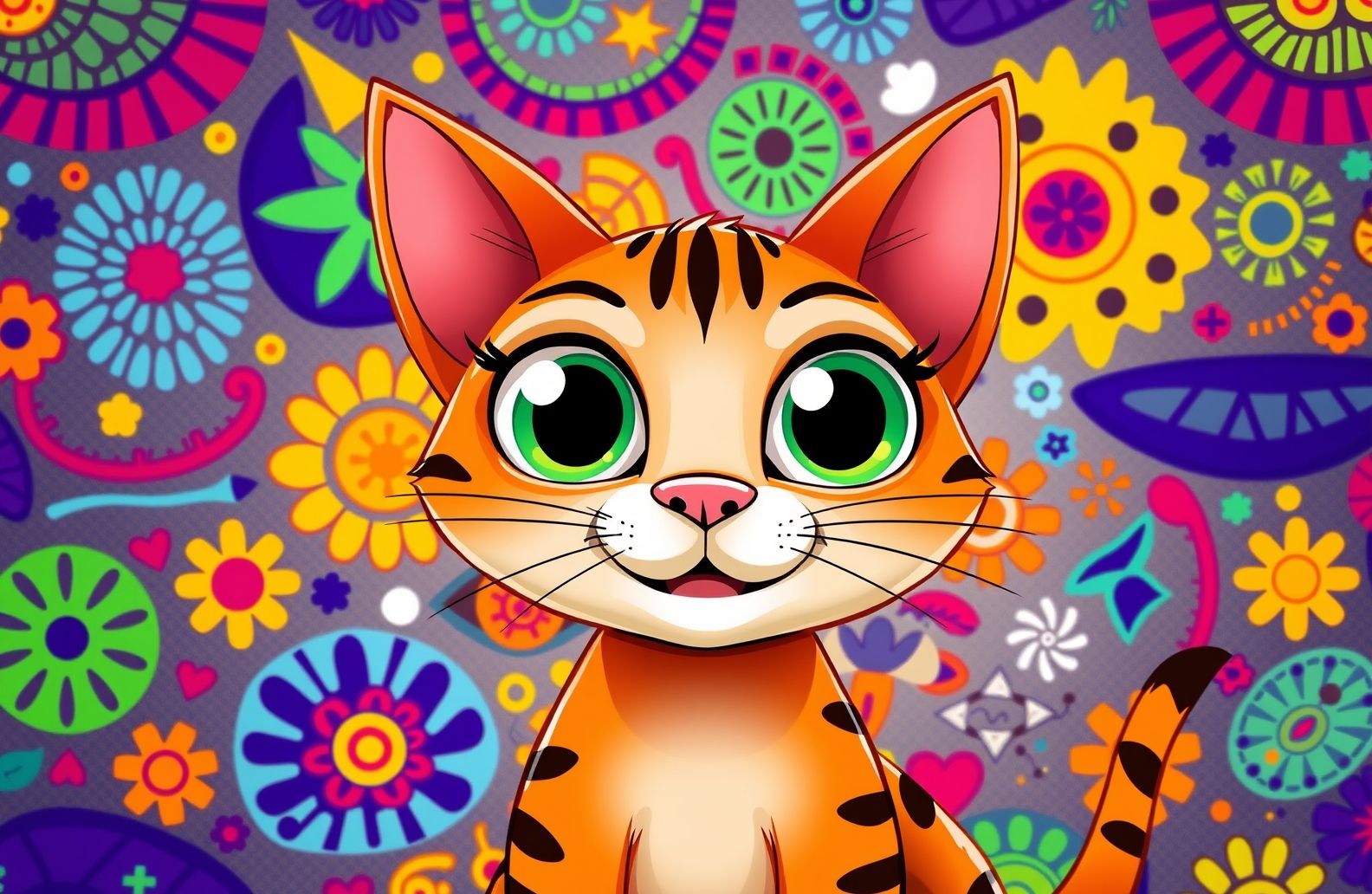 Cartoon Cat Wallpaper