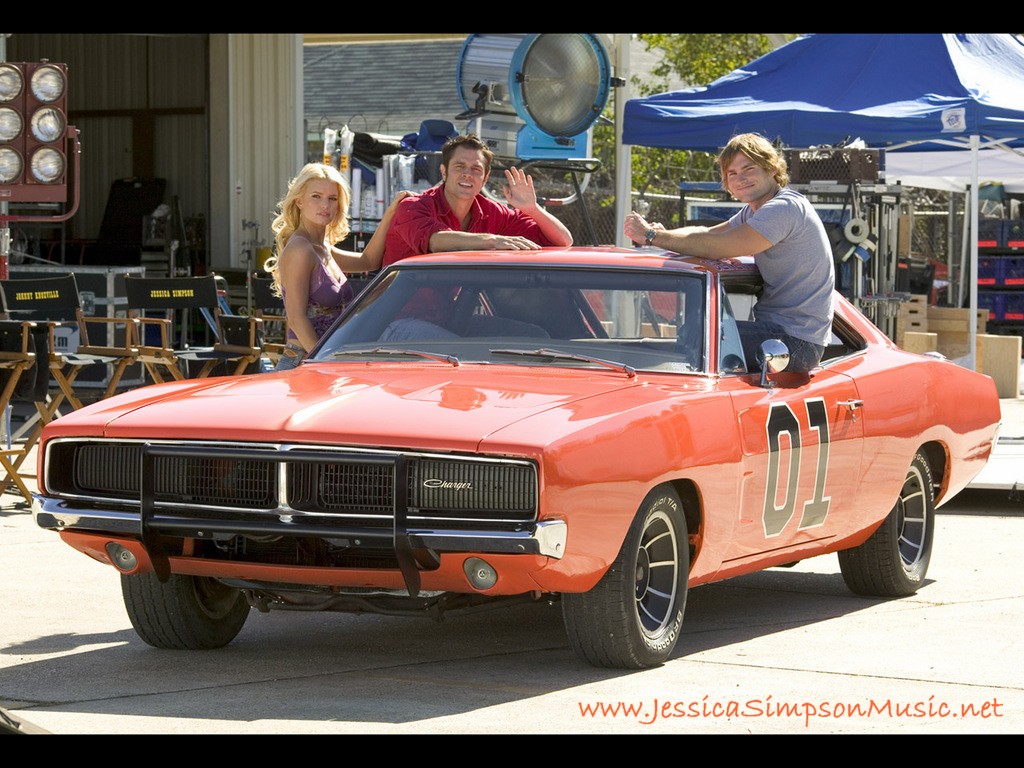 Dukes Of Hazzard Wallpaper With The General Lee Jessica Simpson