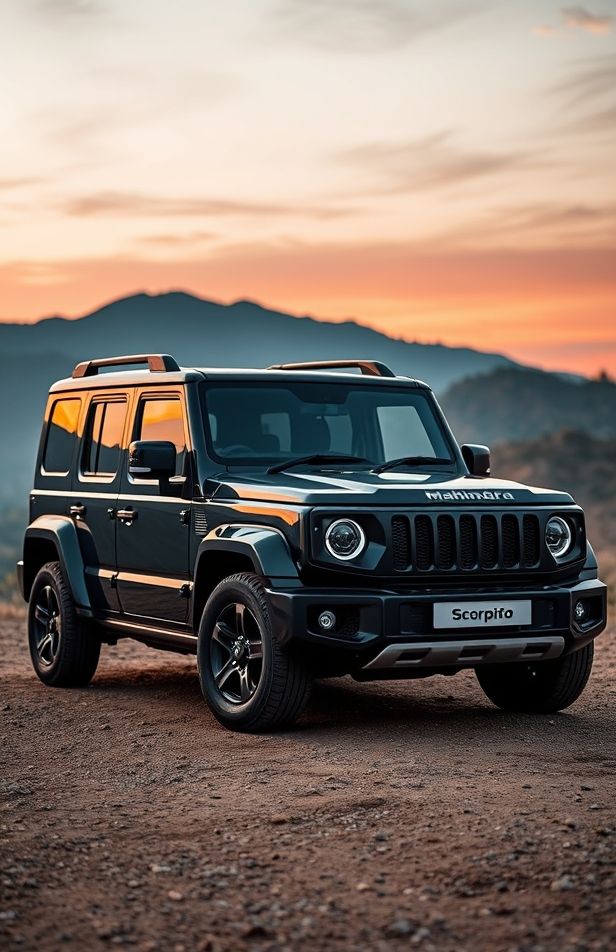 Mahindra Scorpio Black Wallpaper