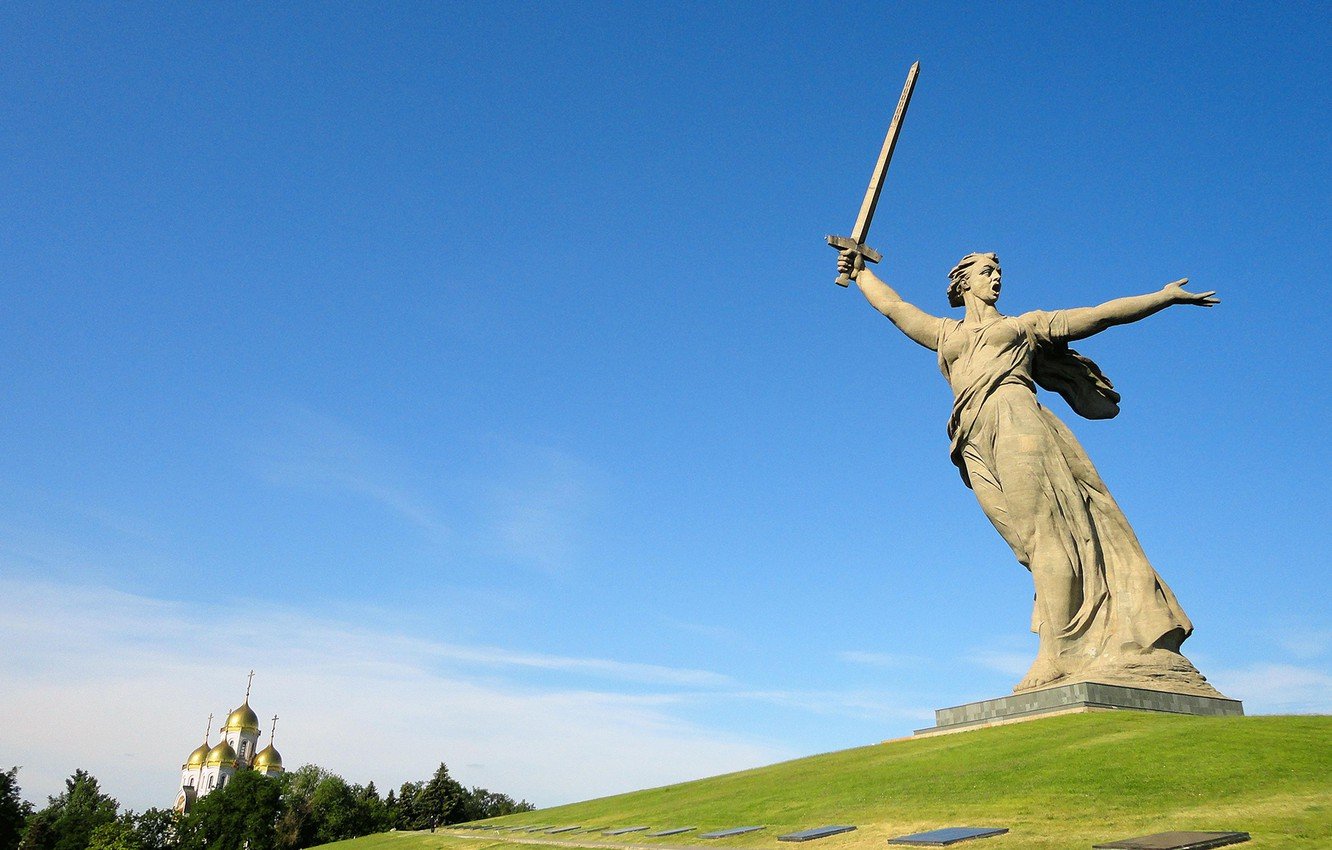 Wallpaper Volgograd The Motherland calls Monument images for 1332x850