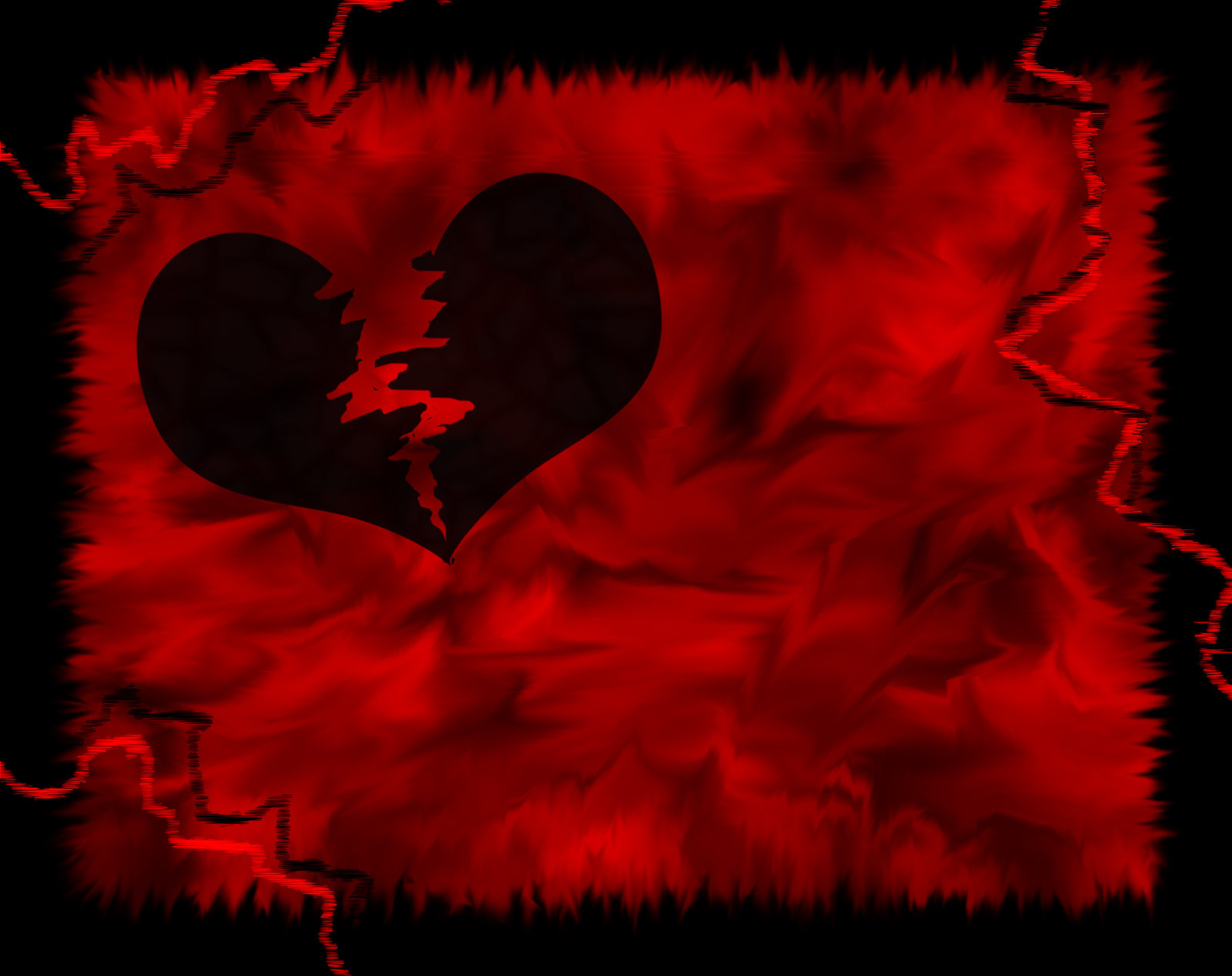 Wallpaper Emo Broken Heart By Admx