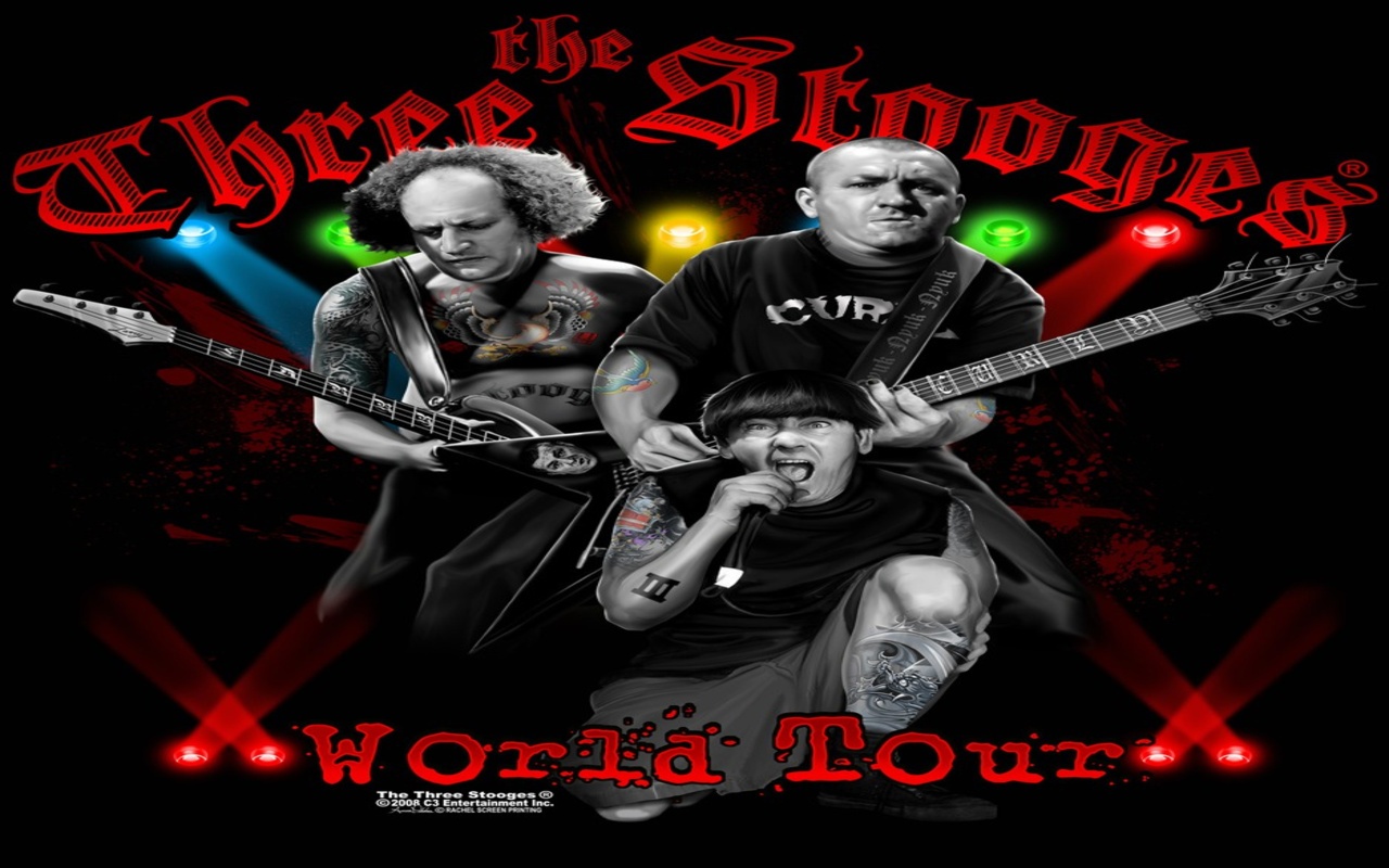 Three Stooges World Tour HD Wallpaper Widescreen