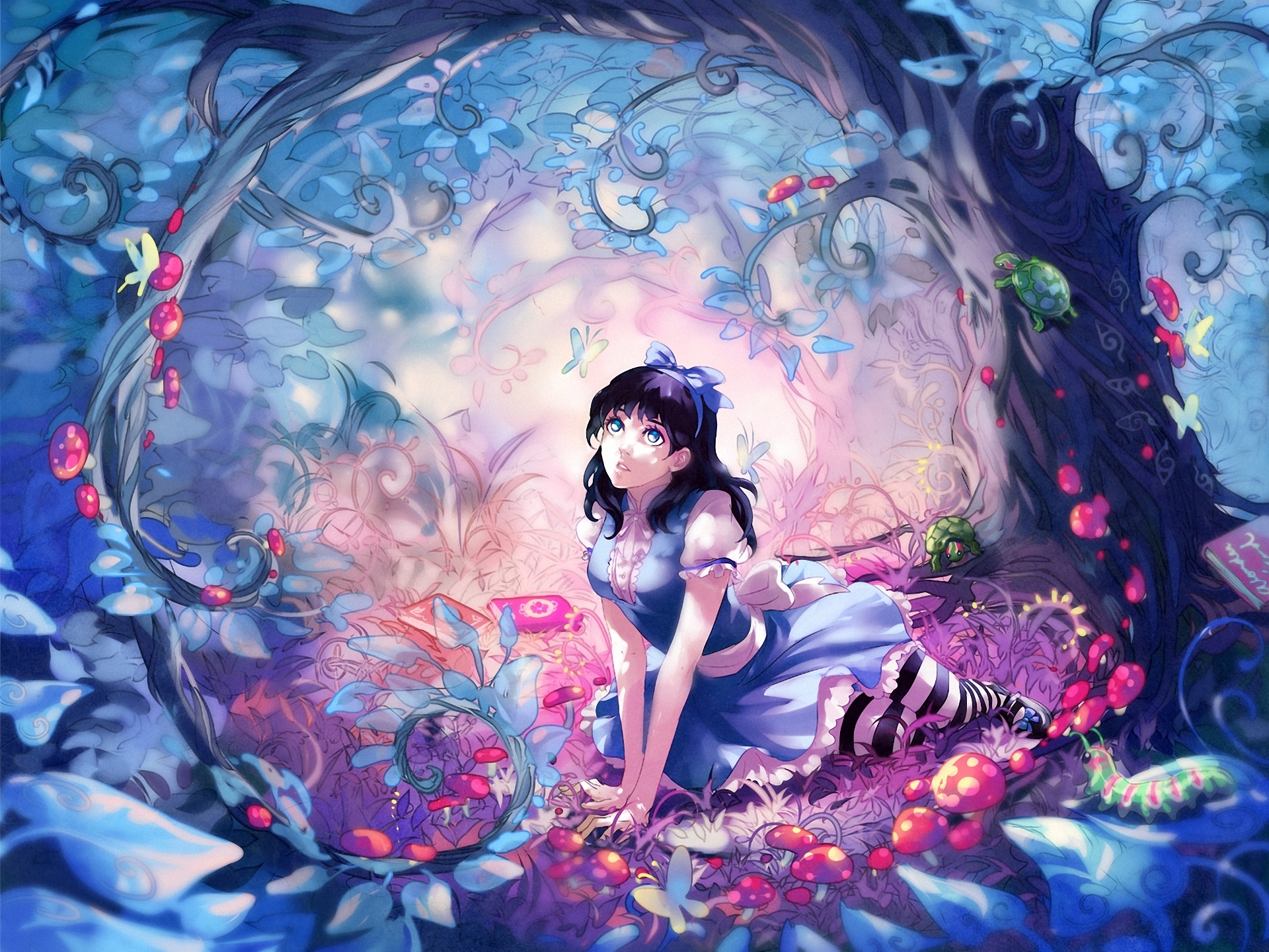 Alice In Wonderland Blue Eyes Wenqing Yan Animeflow