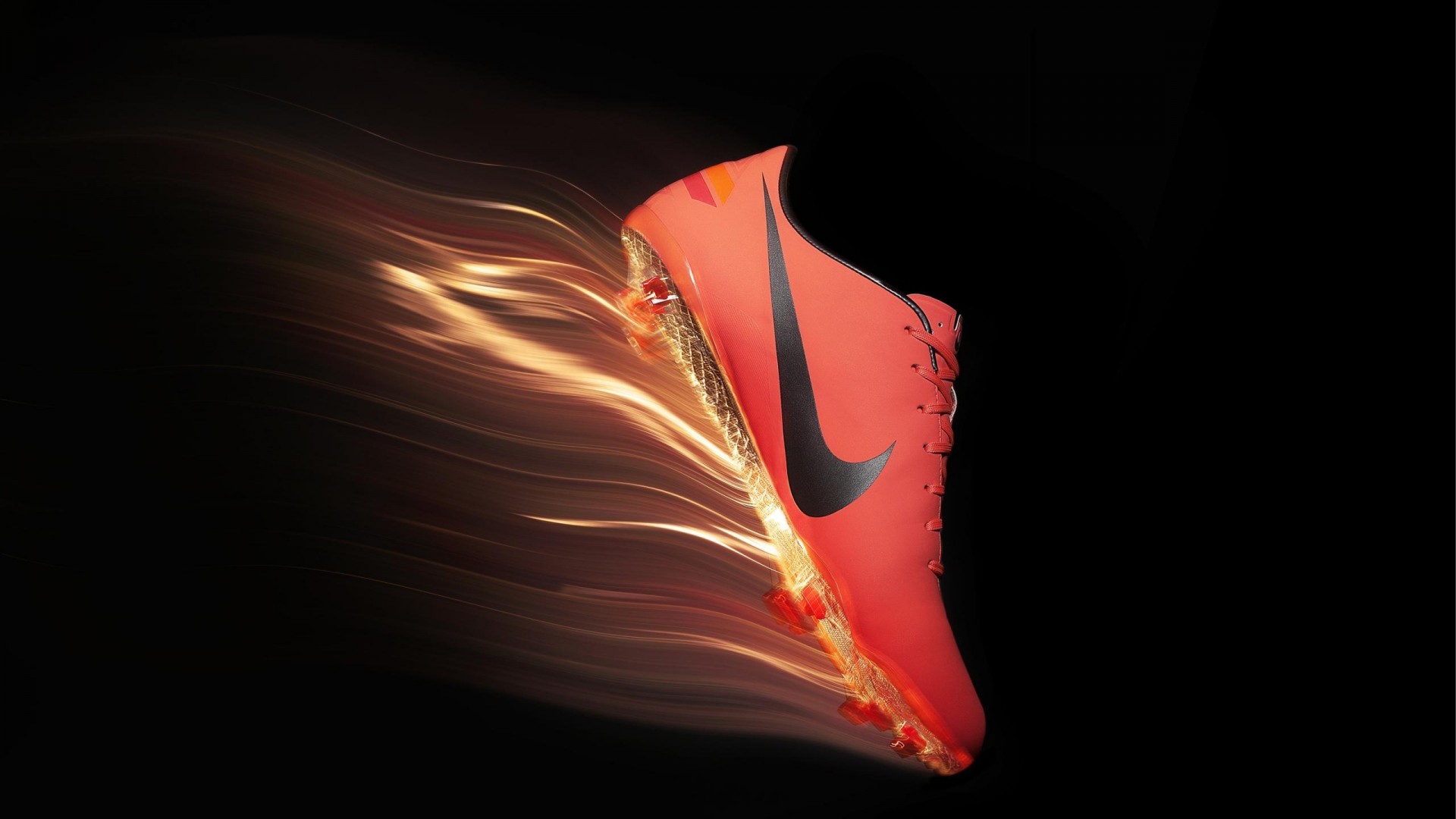 Red Nike Football Shoes Wallpaper Desktop With