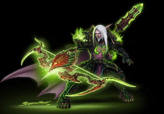 Wow Fan Art Valiant Night Elf Hunter World Of Warcraft