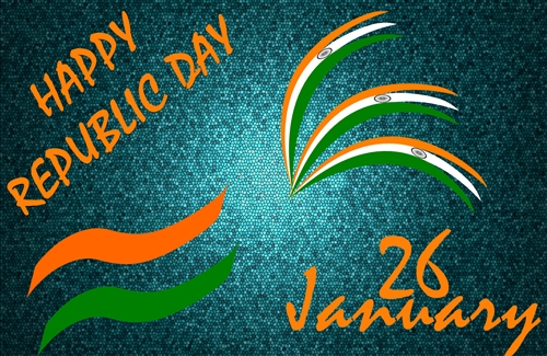 Wallpaper Name Happy Republic Day With Indian Flag Color HD Photo