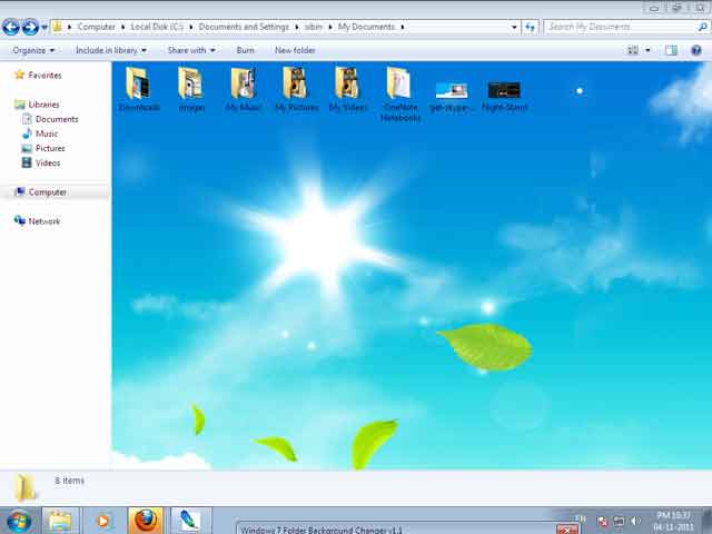 Can Change Background Using Windows Folder Changer