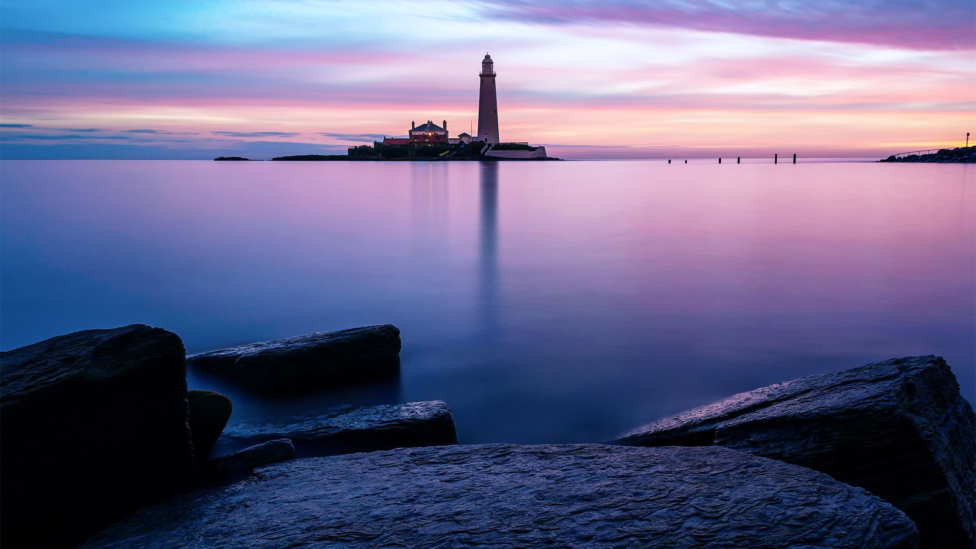 Lighthouse In The Distance Wallpaper