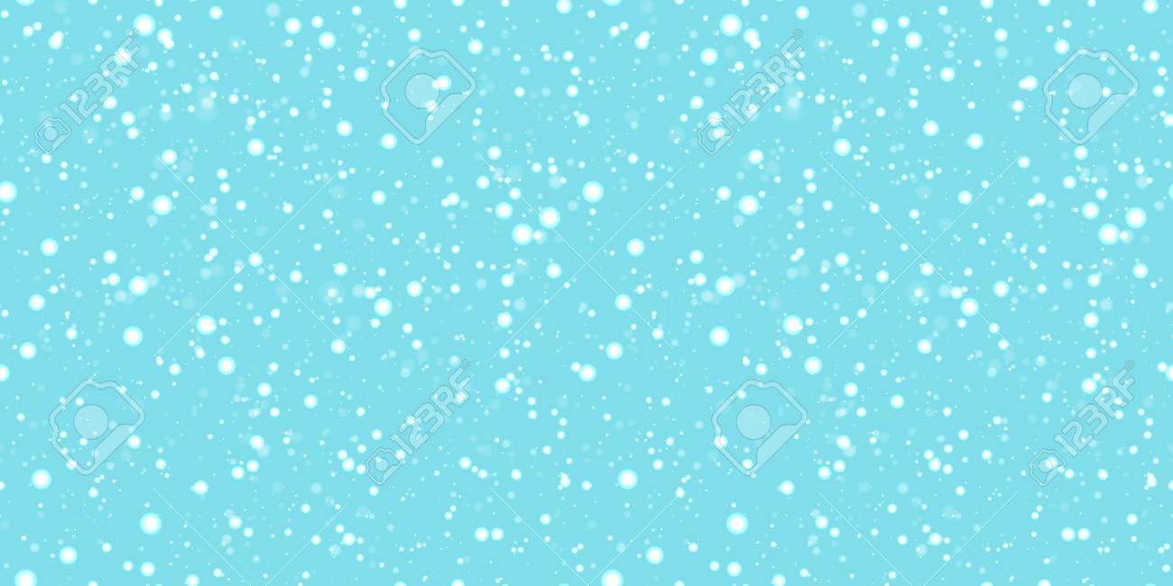 Snow Seamless Pattern Cute Snowflakes Background Winter