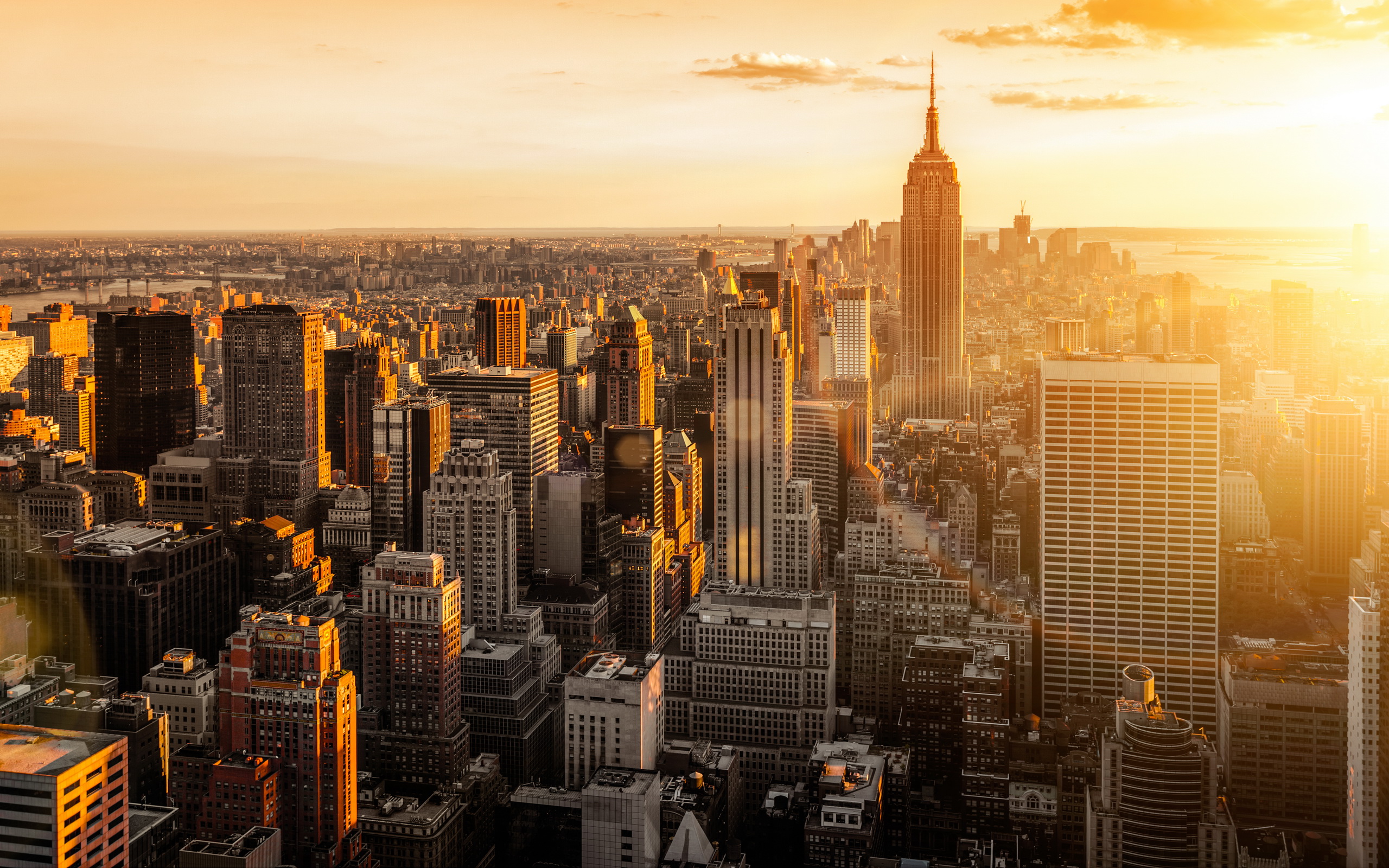 HD Quality New York Skyline Widescreen Wallpaper Siwallpaper