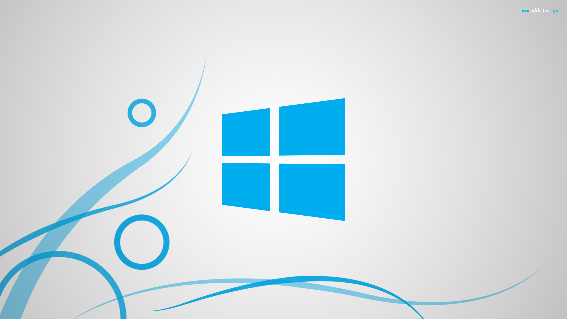 Windows Wallpaper Spinoff Blue On White