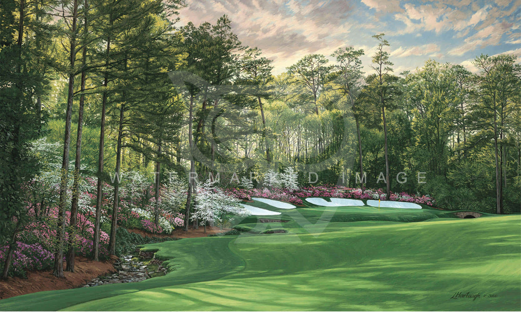 A Beautiful Of Augusta National Golf Course Wallpaper