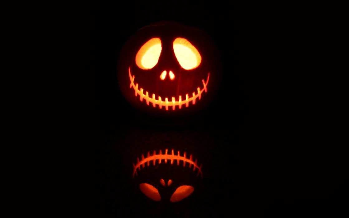 Halloween Scary Jack Skellington O Lantern Wallpaper
