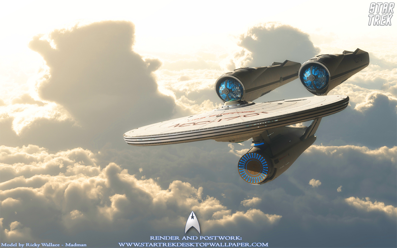 Star Trek Uss Enterprise Ncc1701 On Clouds Puter