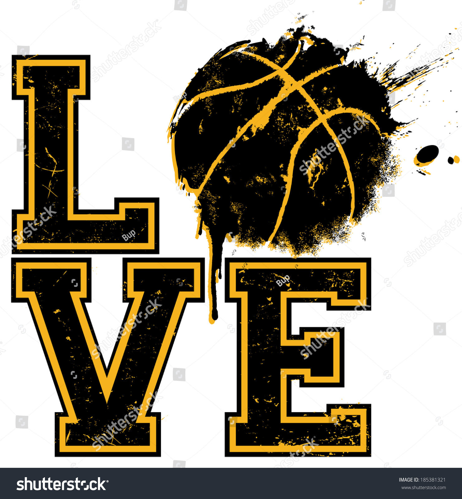 Basketball Love Image Stock Photos Vectors Shutterstock