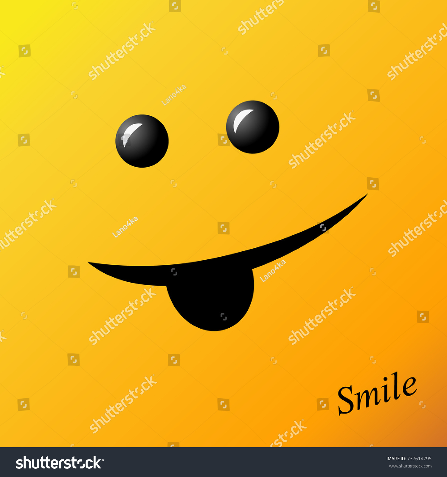 Smiley Face Poster World Smile Day Stock Vector Royalty