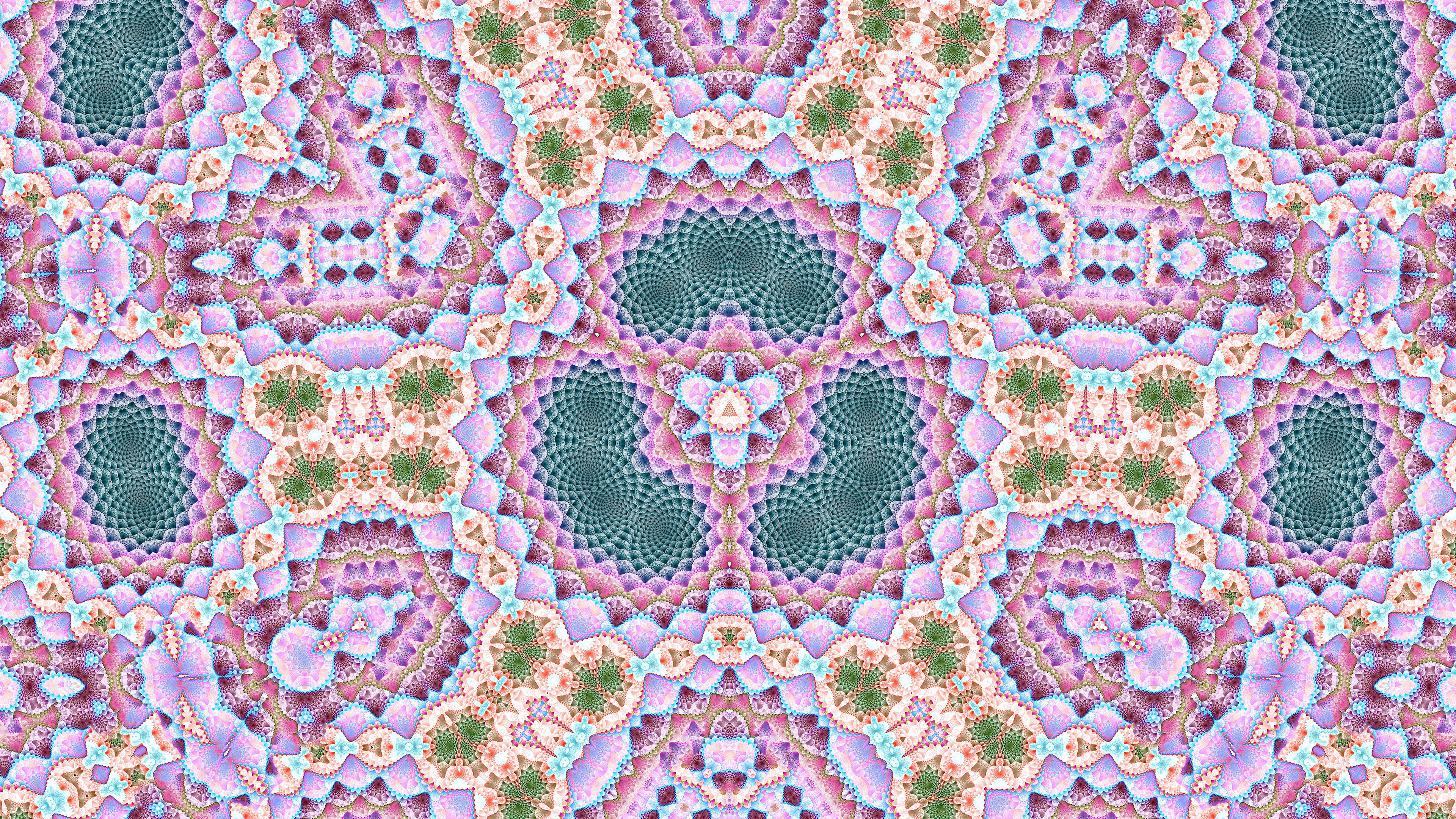 Fractal Kaleidoscope UHD 4k Wallpaper
