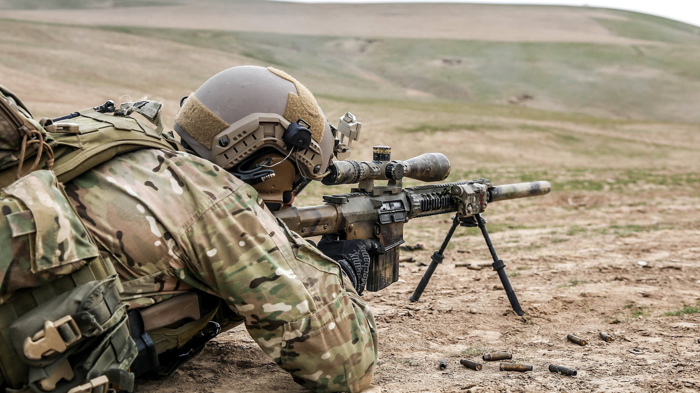 United States Spec Ops Sr Sniper Rifle Afghanistan