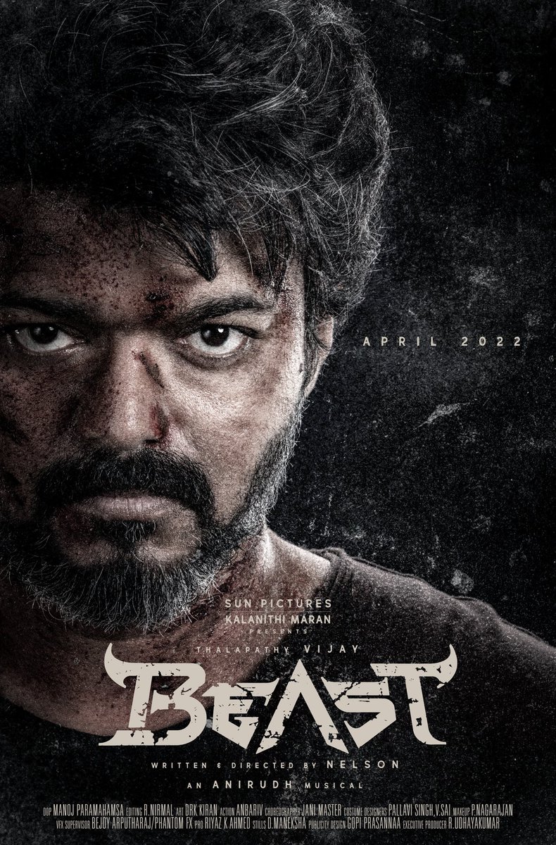 Beast New Poster Out Thalapathy Vijay S Next With Nelson