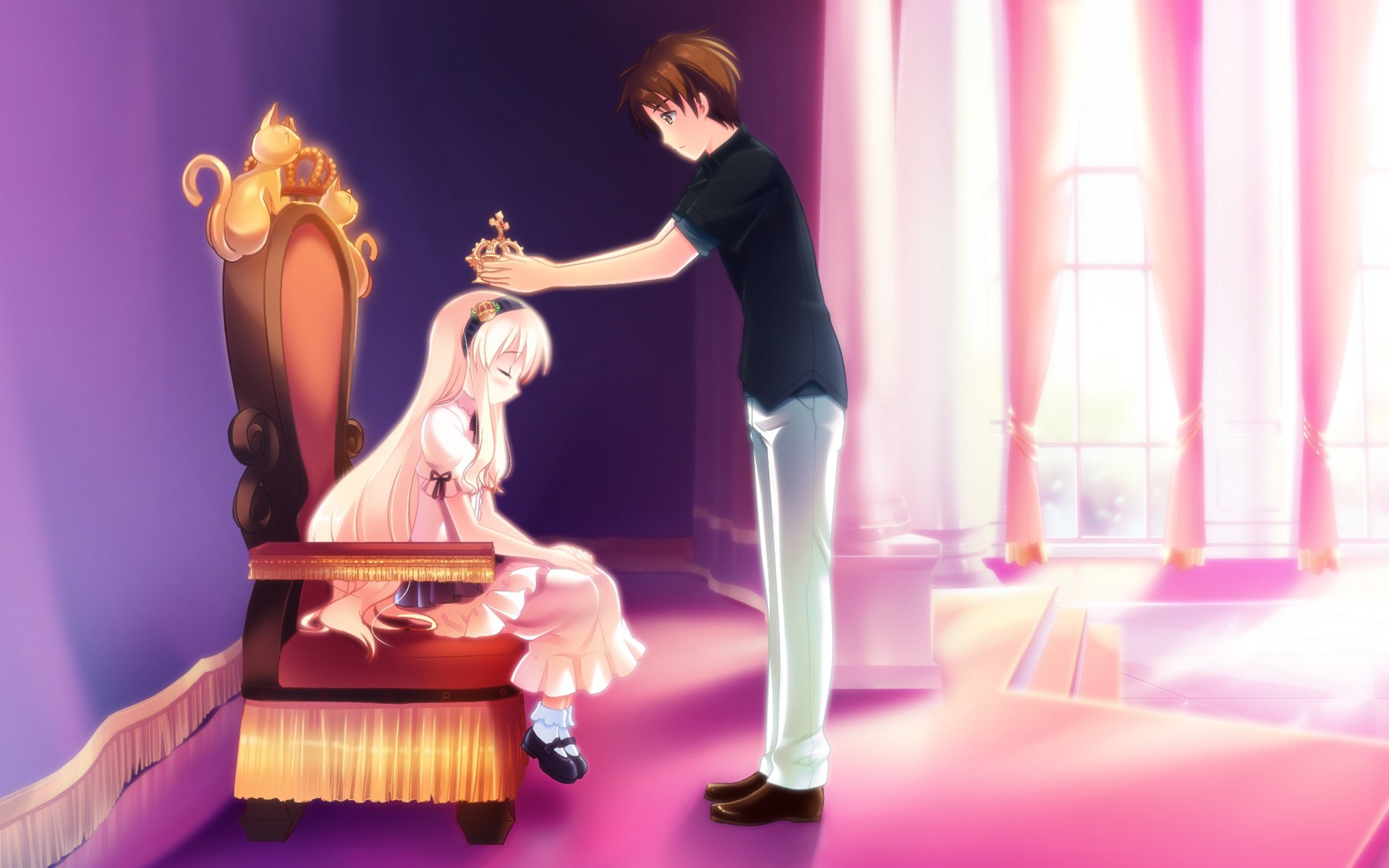 Cute Couple Love Fantasy Anime Hd Wallpaper Stylishhdwallpaper