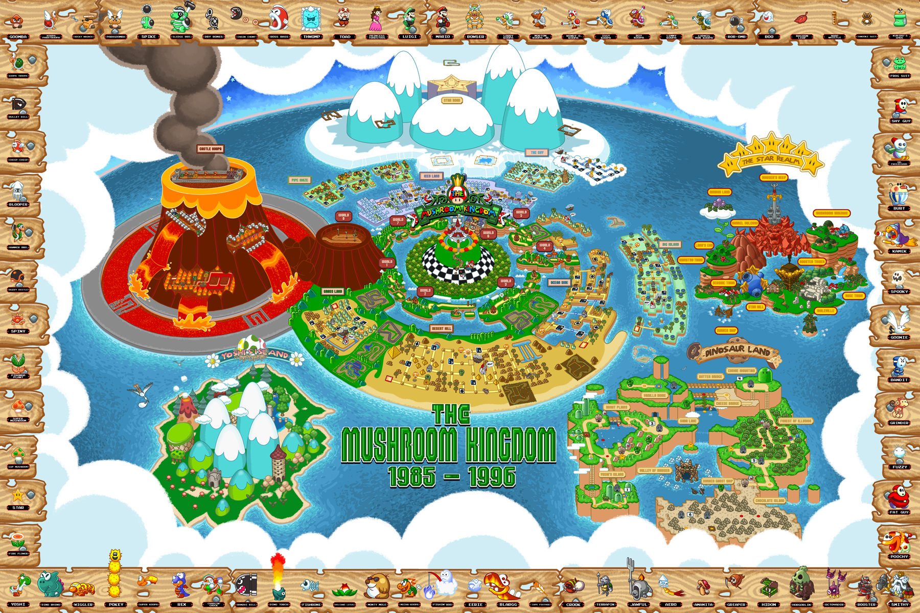 The Ultimate Map To Entire Mushroom Kingdom Venturebeat
