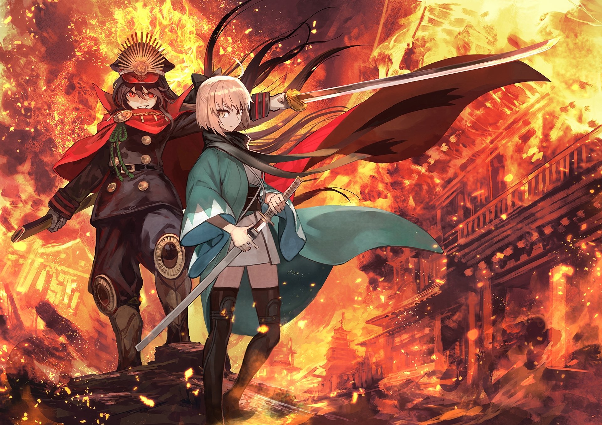 Demon Archer Sakura Saber Anime Fate Wallpaper
