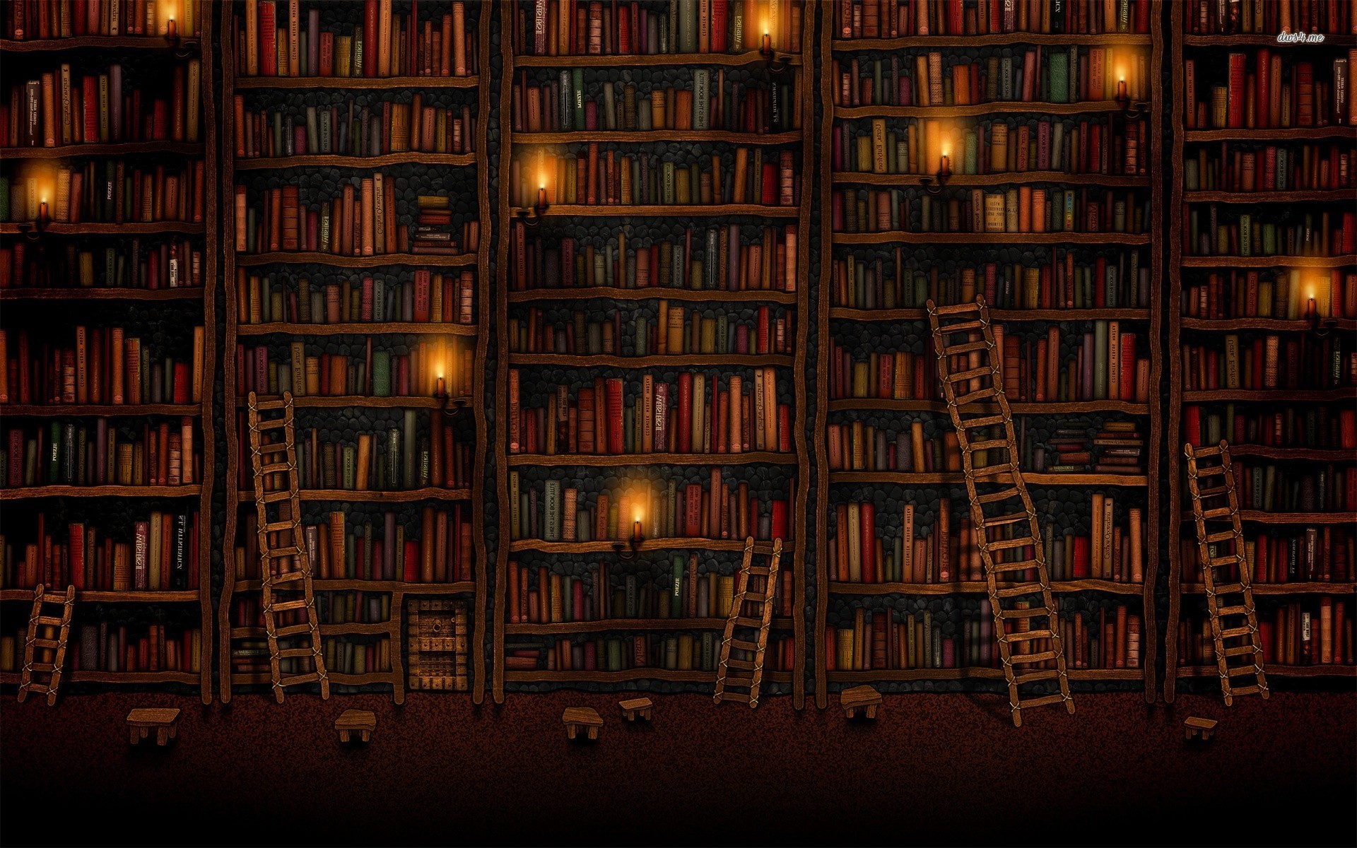 Old Library Wallpaper