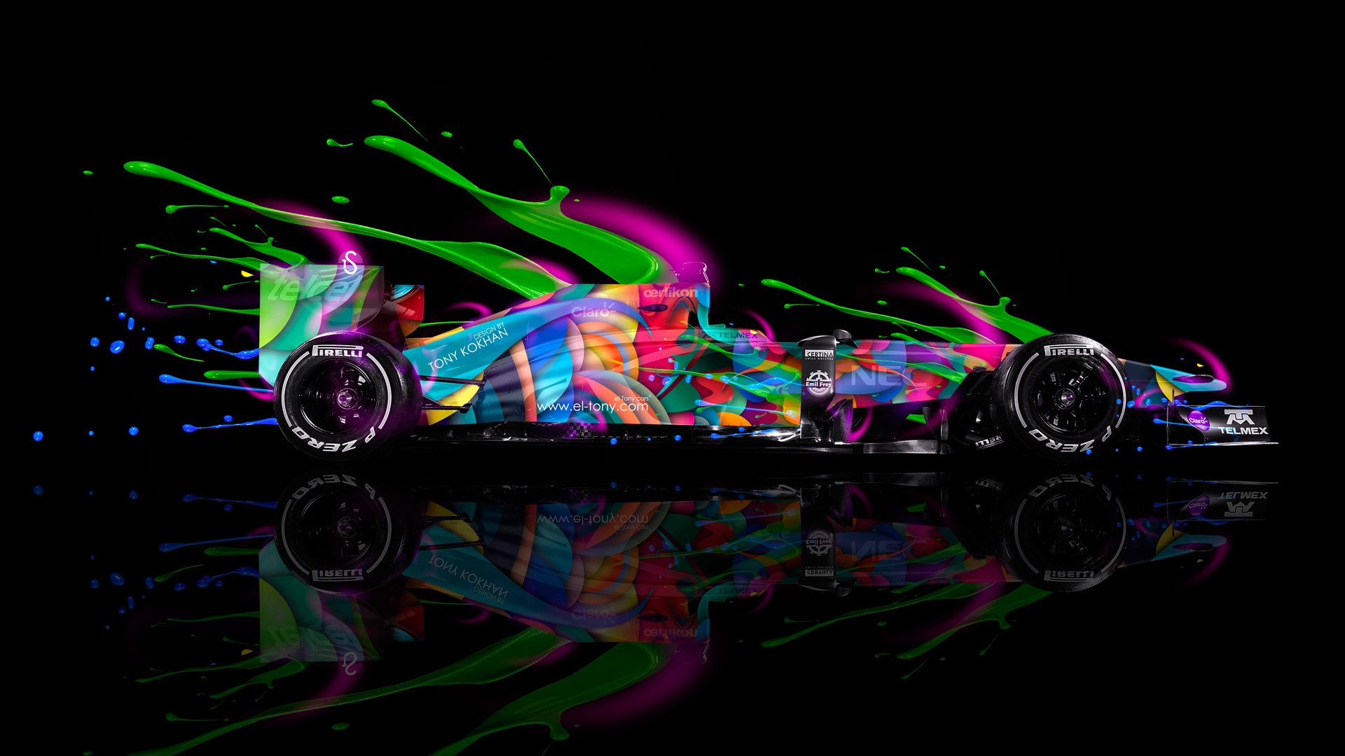 F1 Formula Live Colors Car Multicolors HD