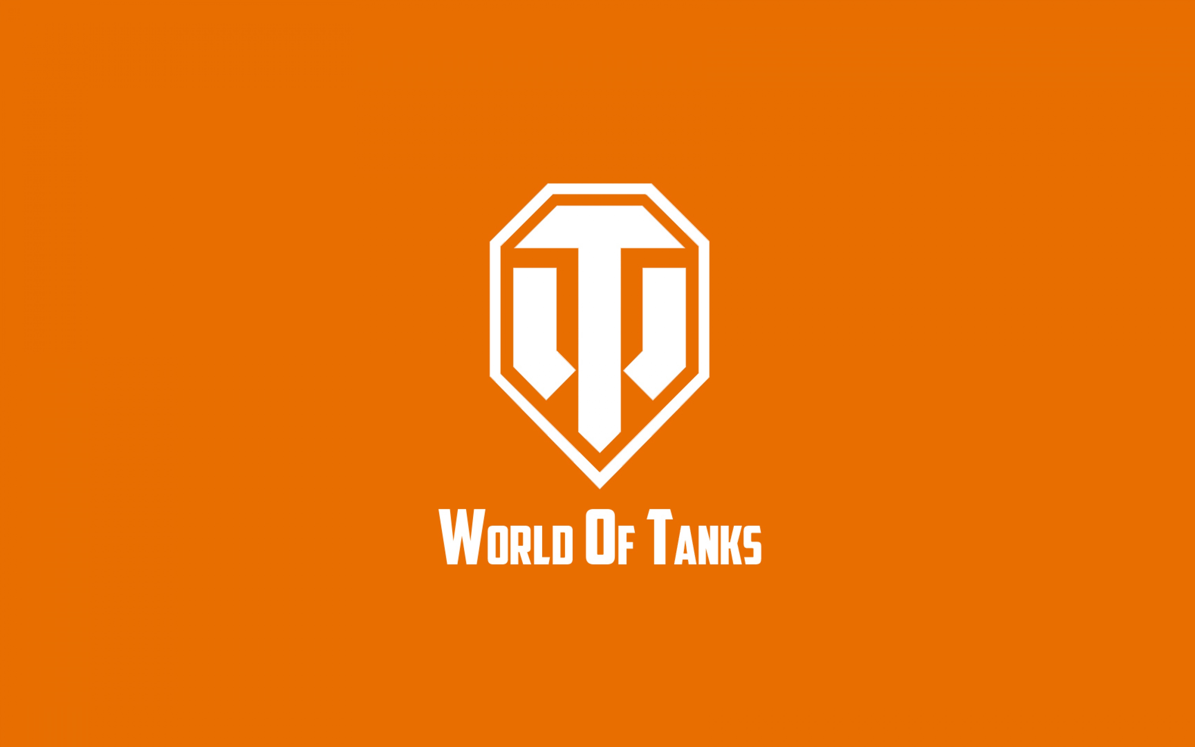 World Of Tanks Logo WOT Game Orange HD Wallpaper WallpapersByte