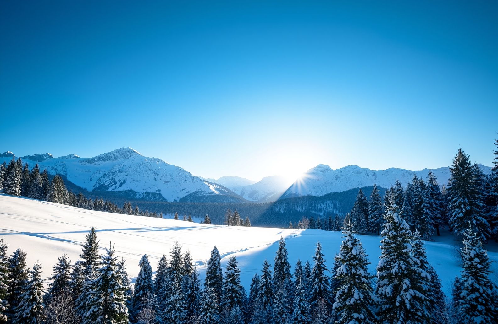 Winter Mountain Wallpaper