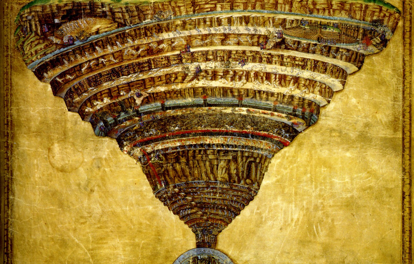 Wallpaper Picture Mythology Sandro Botticelli The Abyss Of Hell