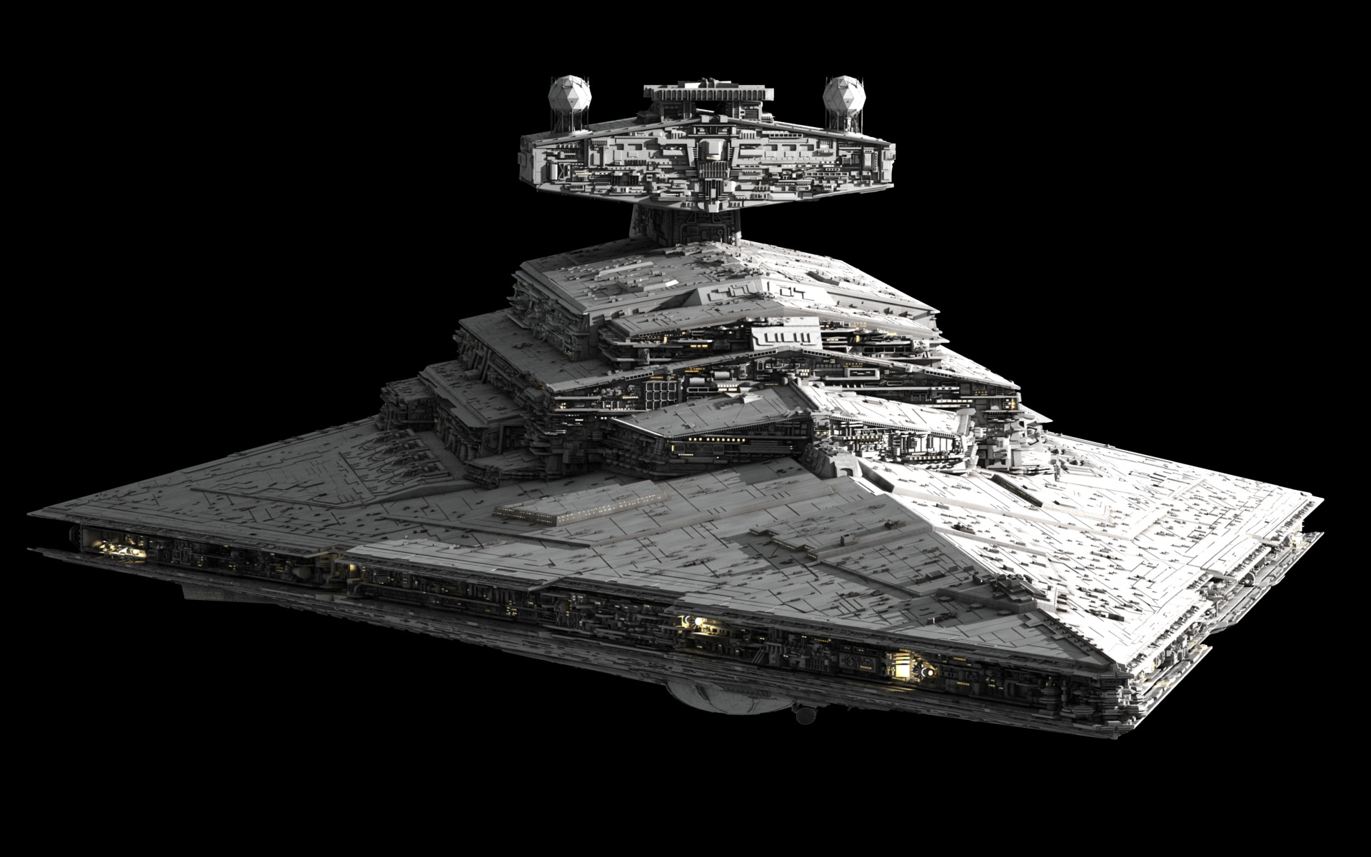 Imperial Star Destroyer built by Ansel Hsiao Fractalsponge