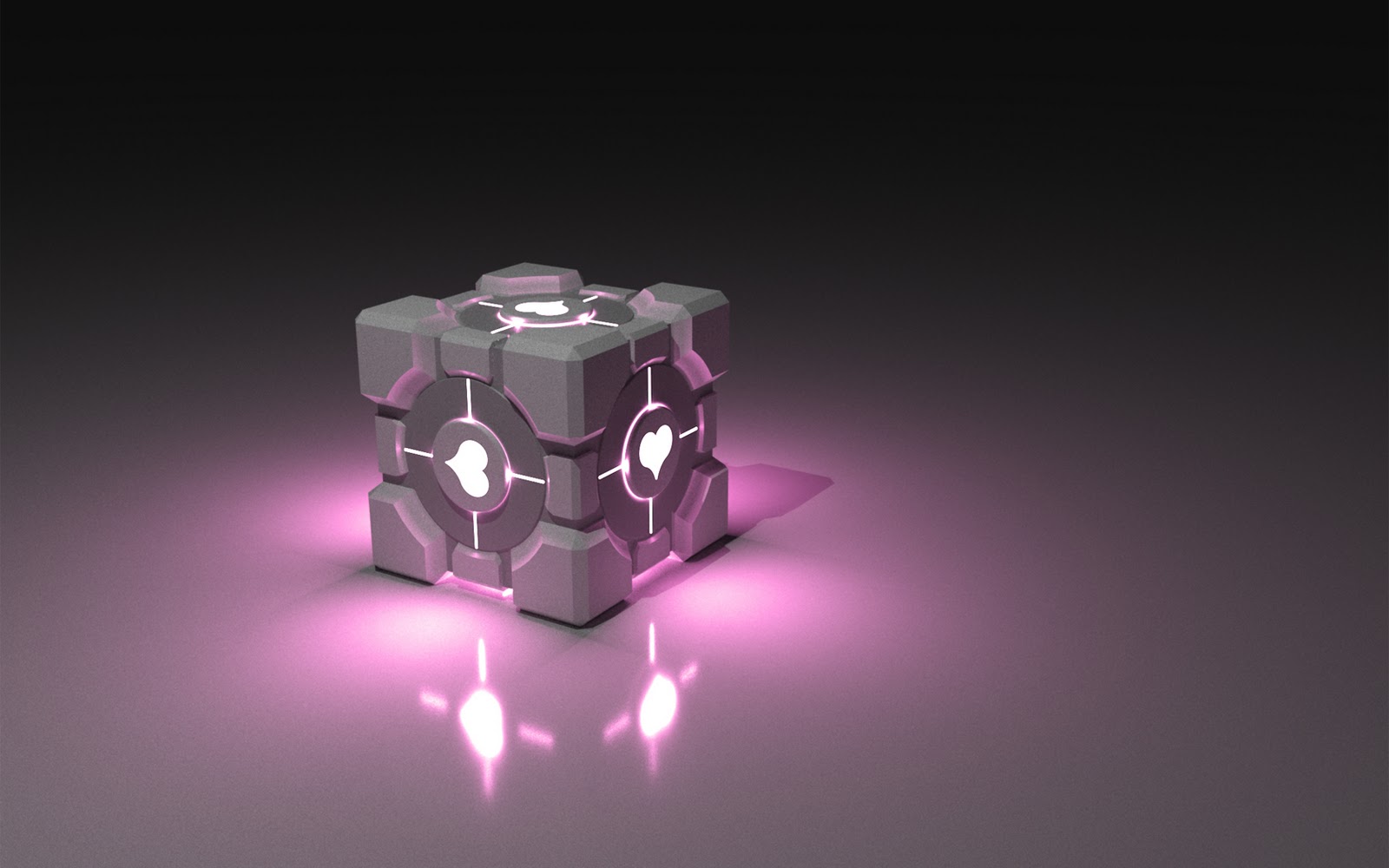 Will it Blender 3D Wallpaper Companion cube