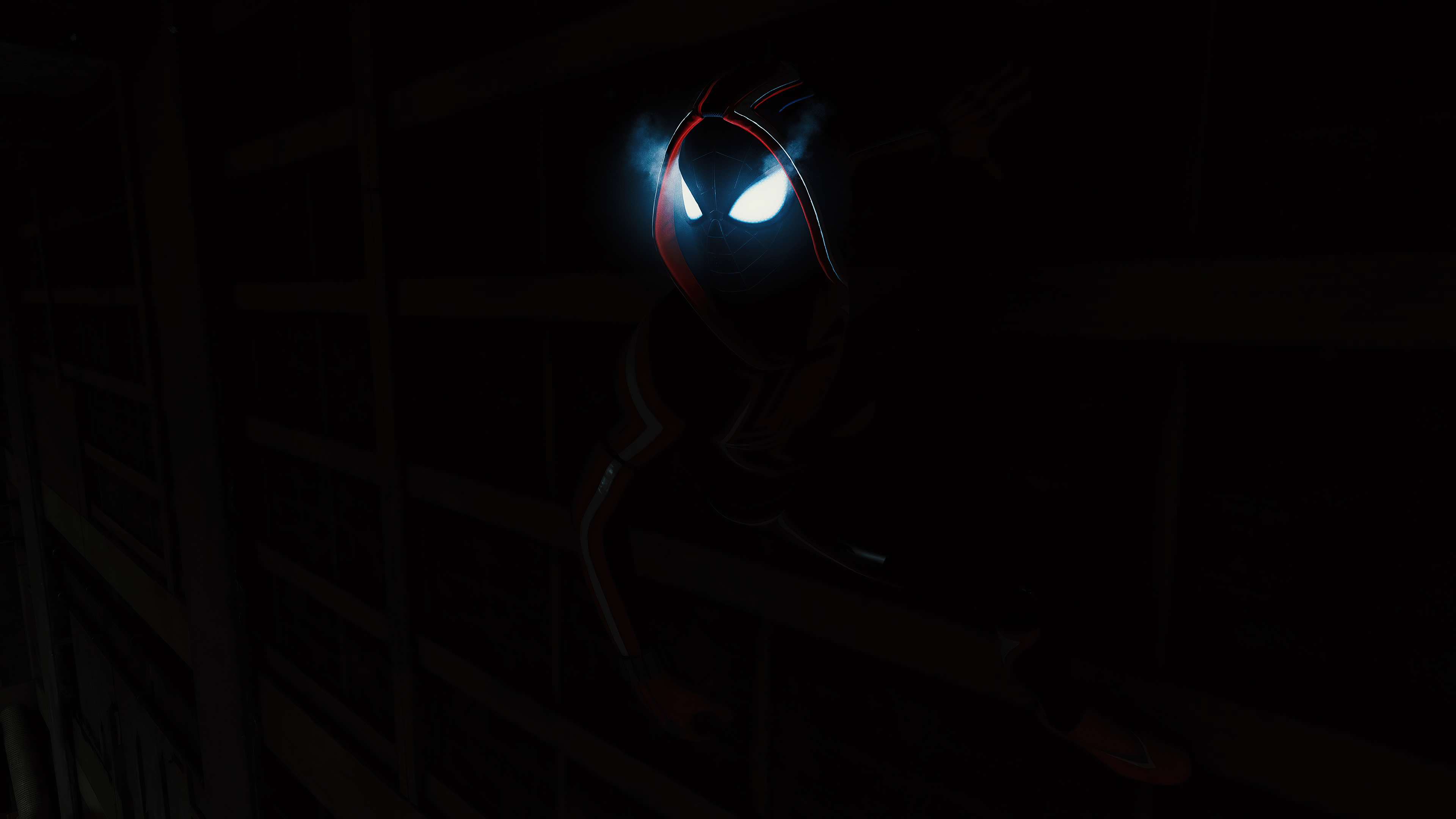 Spiderman Miles Morales Dark 4k Wallpaper HD Games