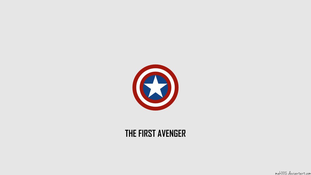 Captain America Minimalistic Wallpaper Desktop And Mobile