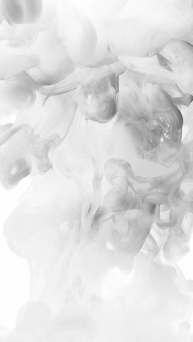 Smoke White Abstract Fog Art Illust iPhone 5s Wallpaper
