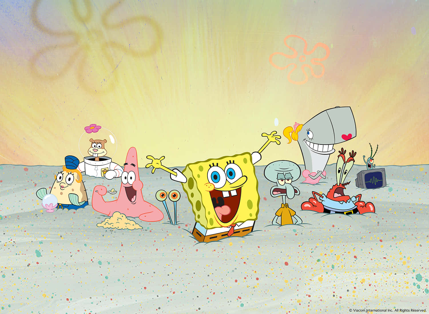 Aesthetic Spongebob Laptop Wallpaper