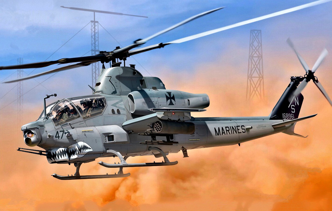 Wallpaper Usa Super Cobra Usmc Attack Helicopter Ah 1z Viper