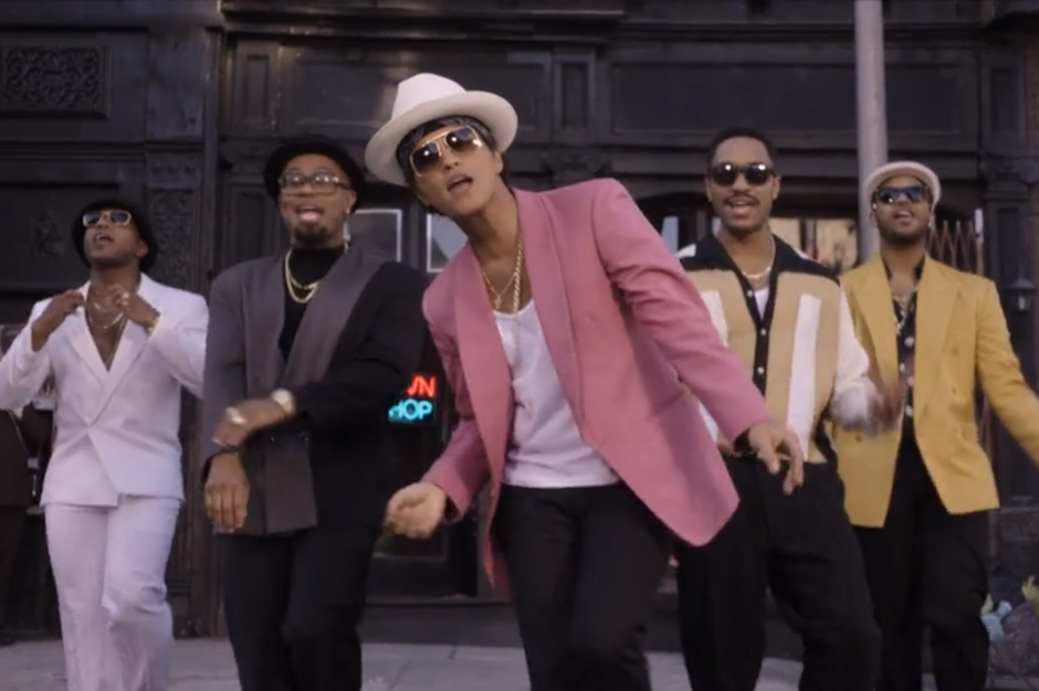Mark Ronson And Bruno Mars Stroll Care In Their Retro