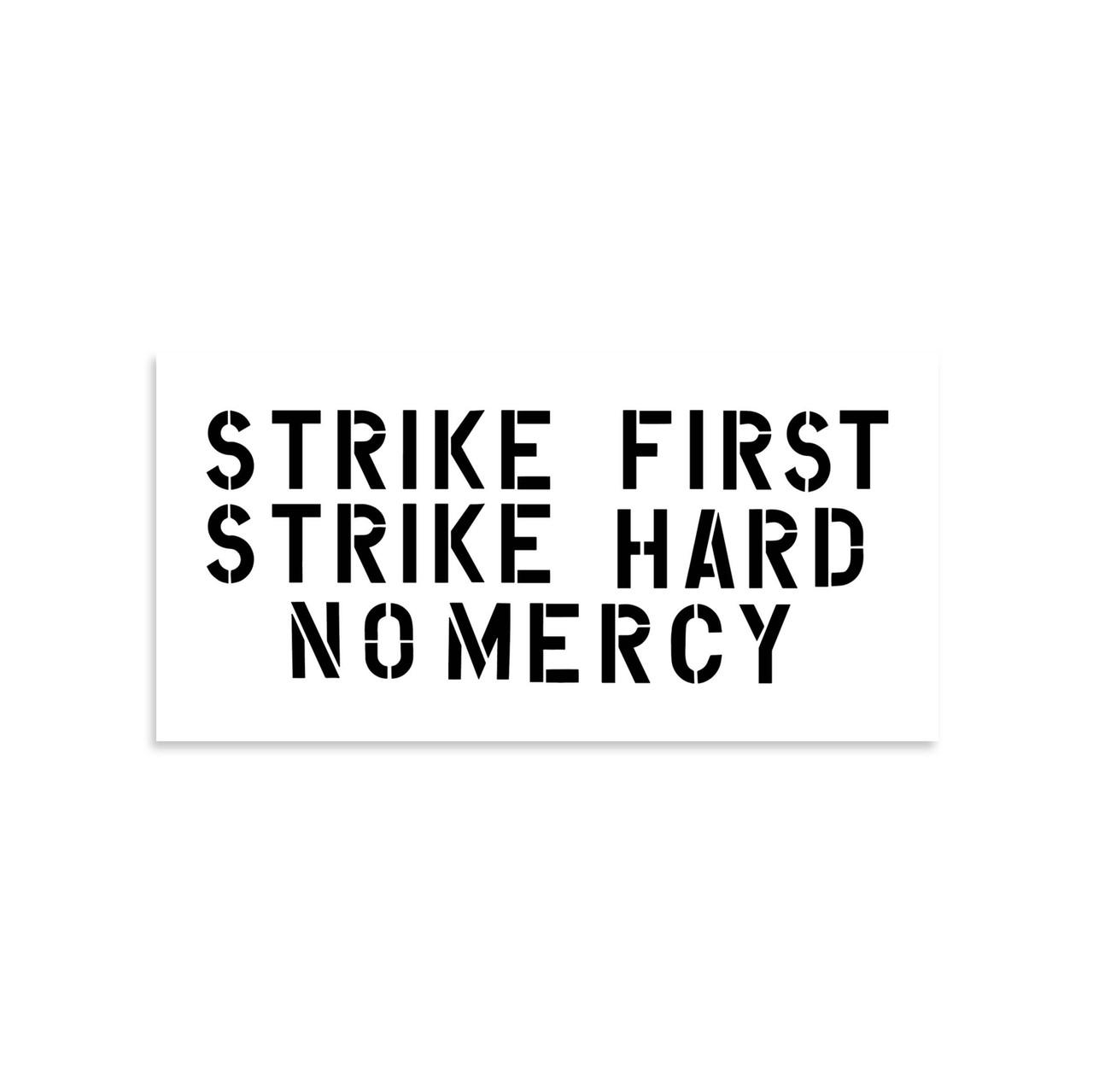 Cobra Kai Strike First Hard No Mercy Vinyl Sticker