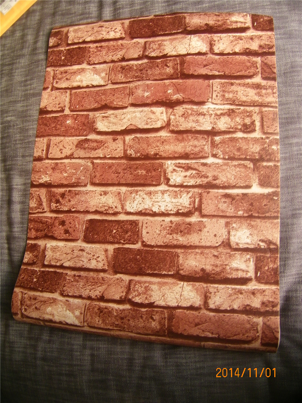 Free download Antique Buff Brick Effect Self Adhesive Wallpaper
