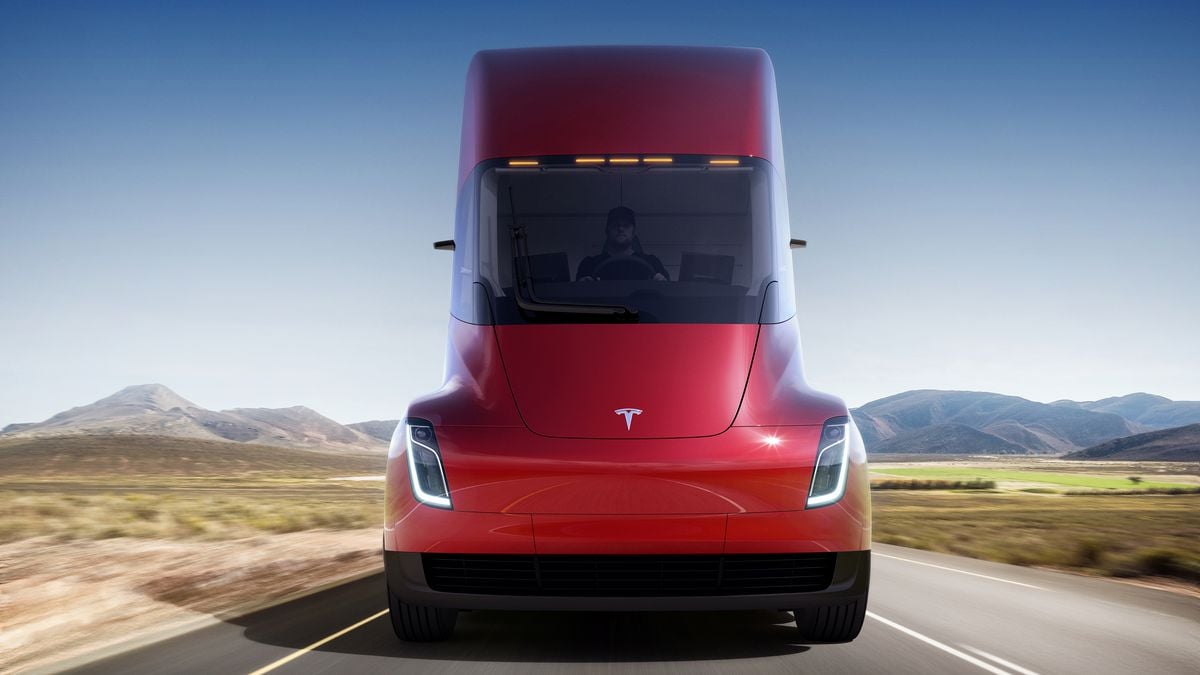 This is the Tesla Semi truck   The Verge